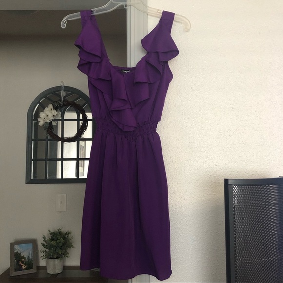 My Michelle Dresses & Skirts - Ruffle Top Purple Dress
